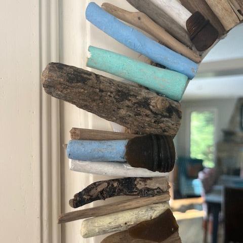 Crab Driftwood Mirror
