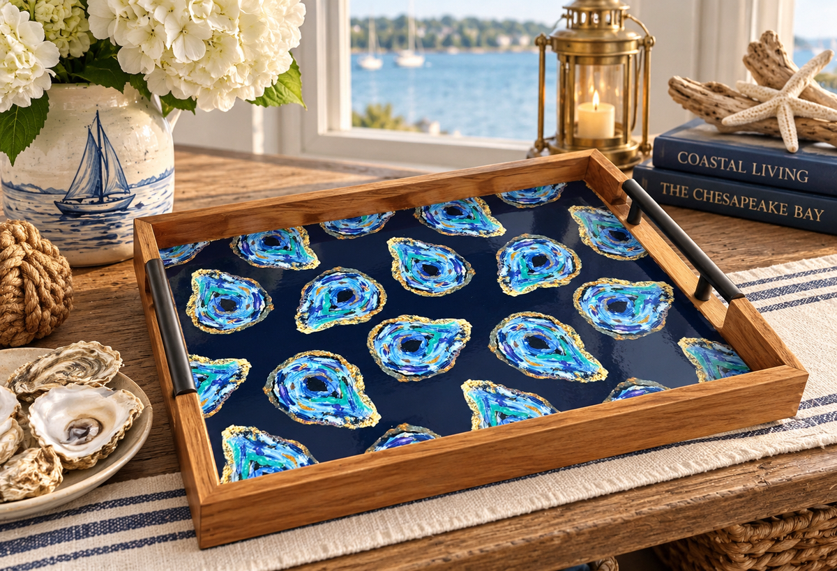 Gorgeous Acadia Wood Oyster Tray