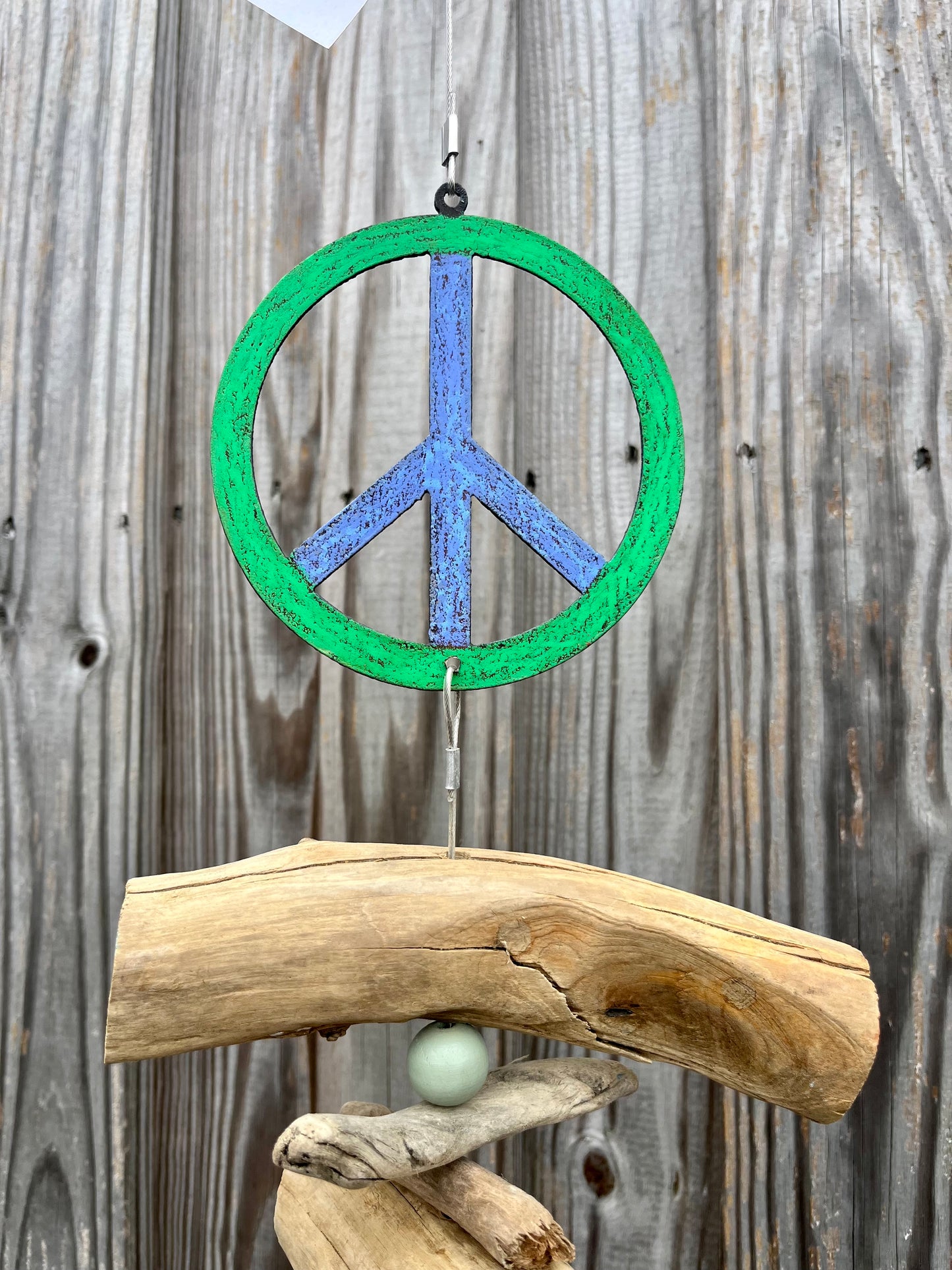 Peace Sign Driftwood Mobile