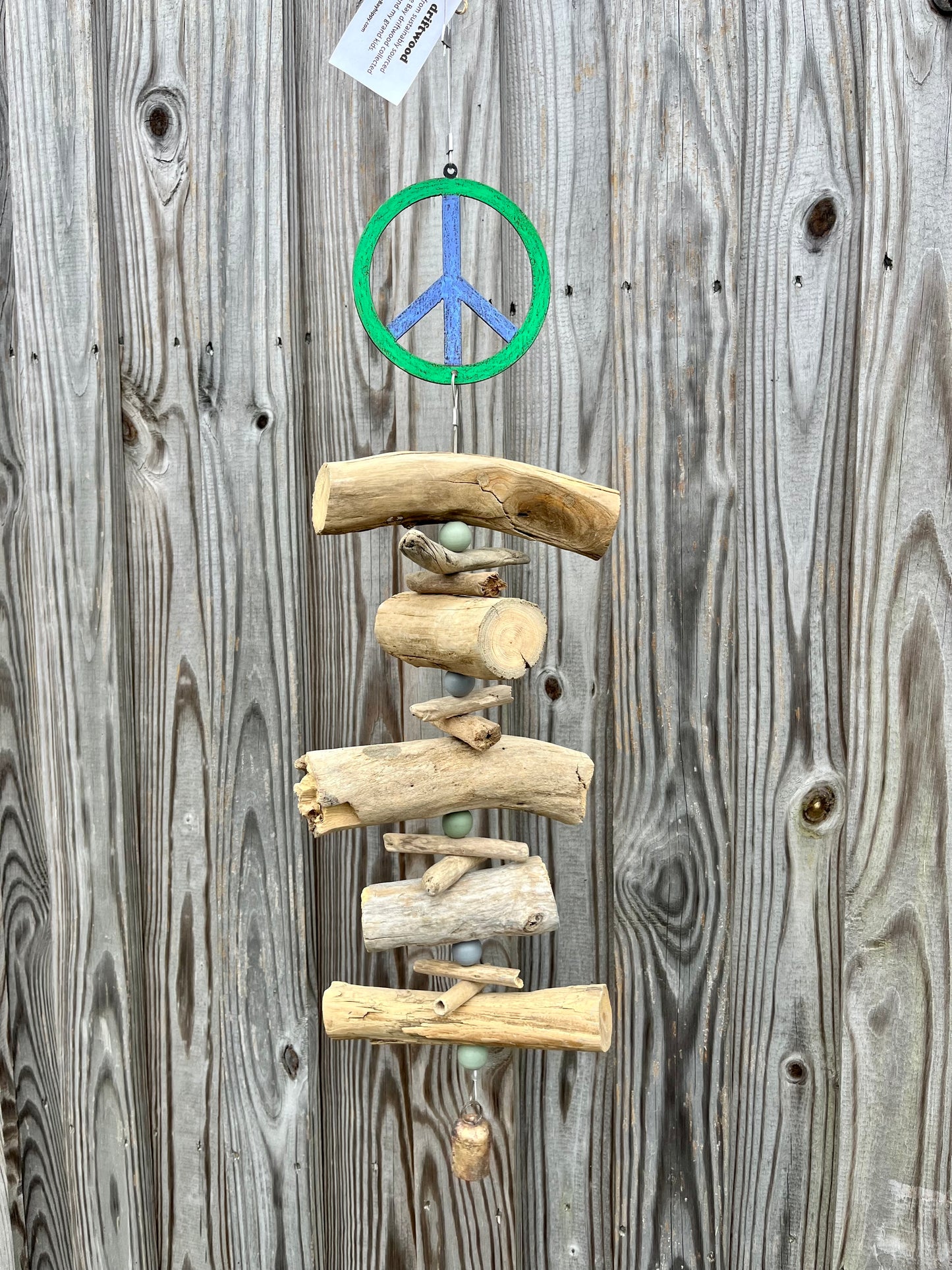 Peace Sign Driftwood Mobile