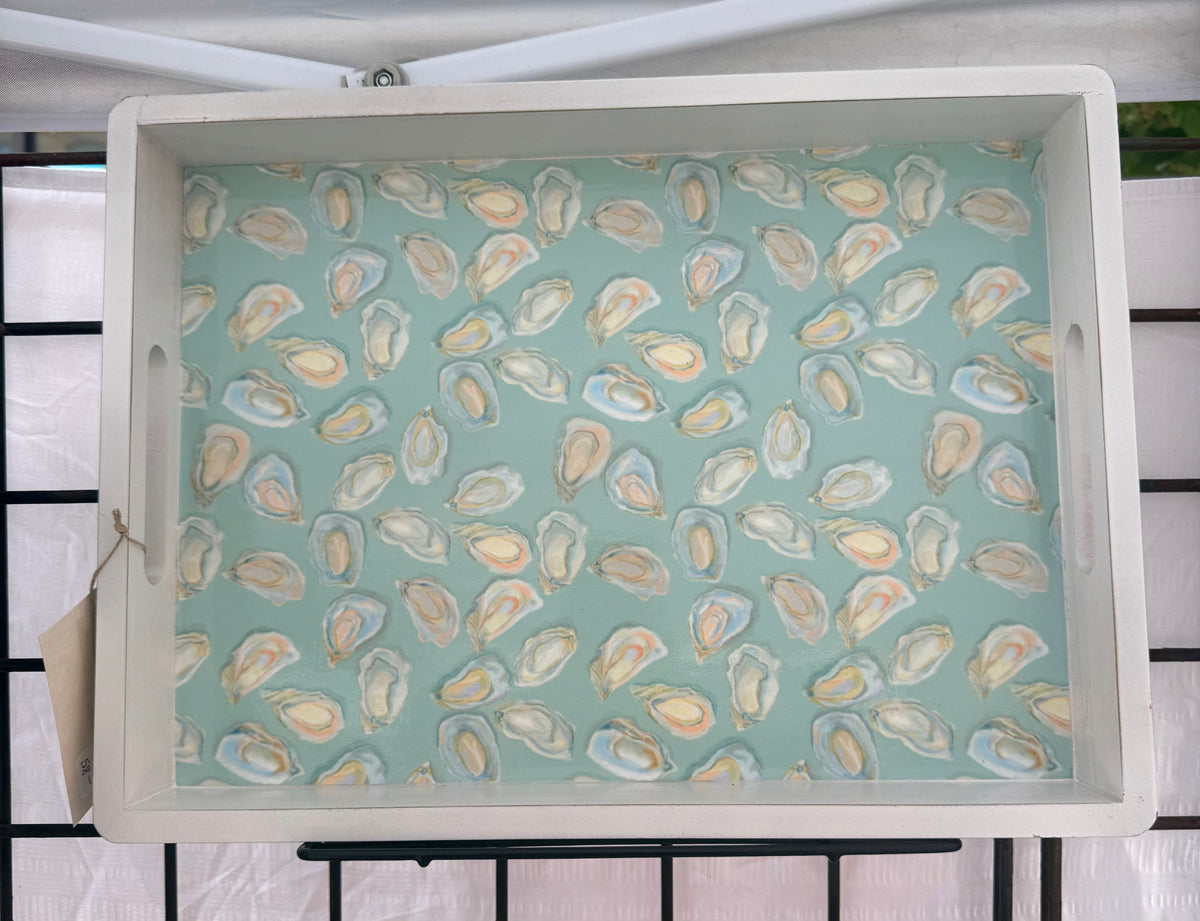 Small Oyster Design Wooden Tray